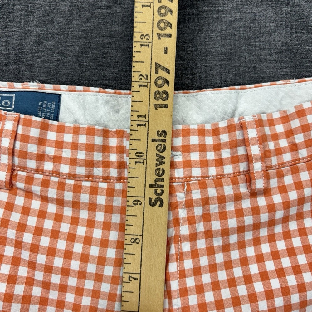 Vintage Polo Ralph Lauren Suffield Shorts Mens 35x9 Orange Gingham Check Preppy - Picture 4 of 13